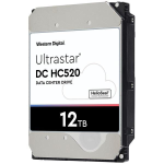 WD Ultrastar DC HC520 HUH721212ALE604 - HDD - 12 TB - interno - 3.5" - SATA 6Gb/s - 7200 rpm - buffer: 256 MB